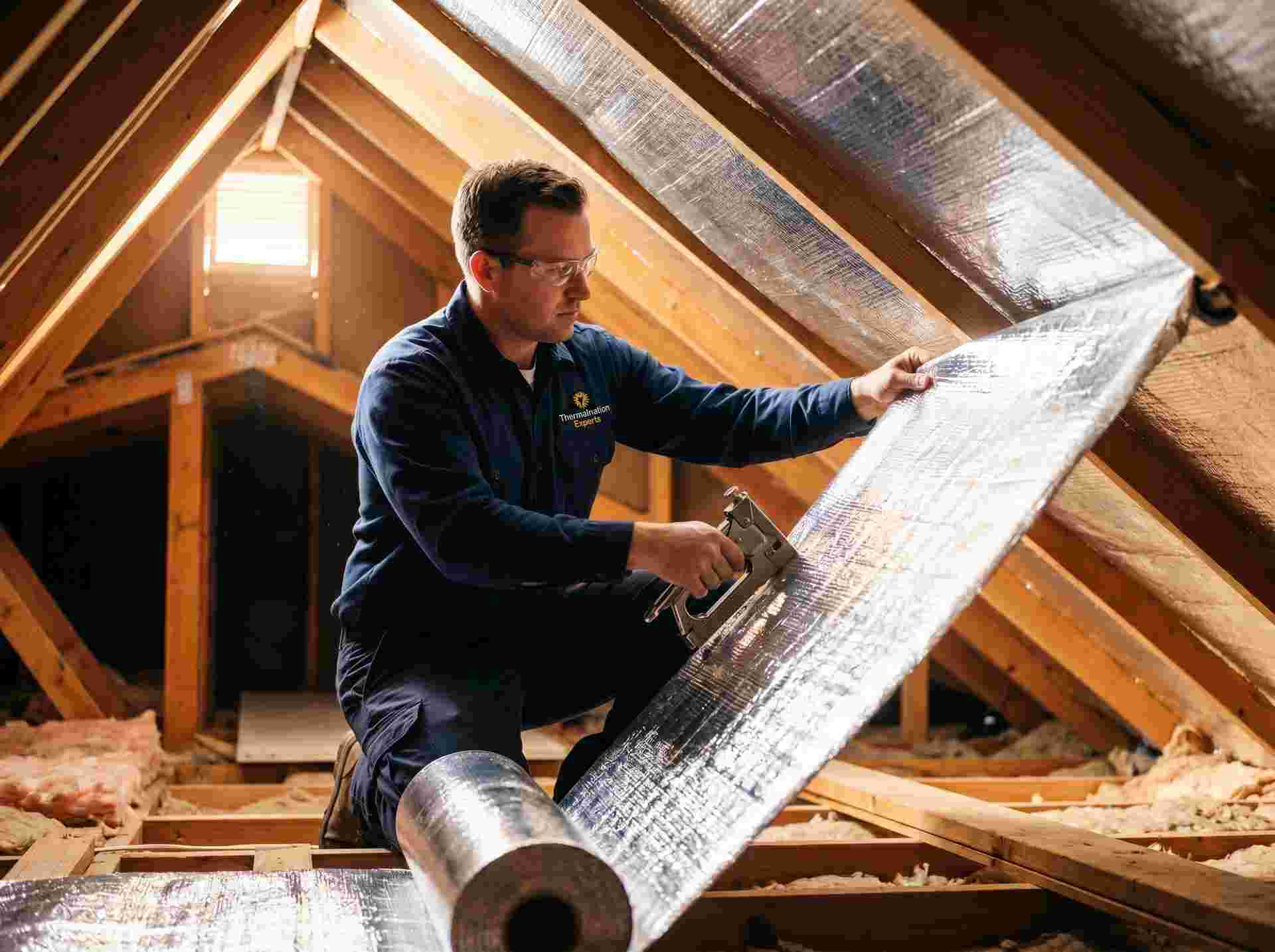 radiant barrier installation
